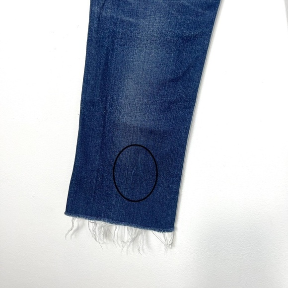 Moussy Vintage Rhode Cropped Flare High Rise Distressed Jeans Size 27 - Picture 12 of 14
